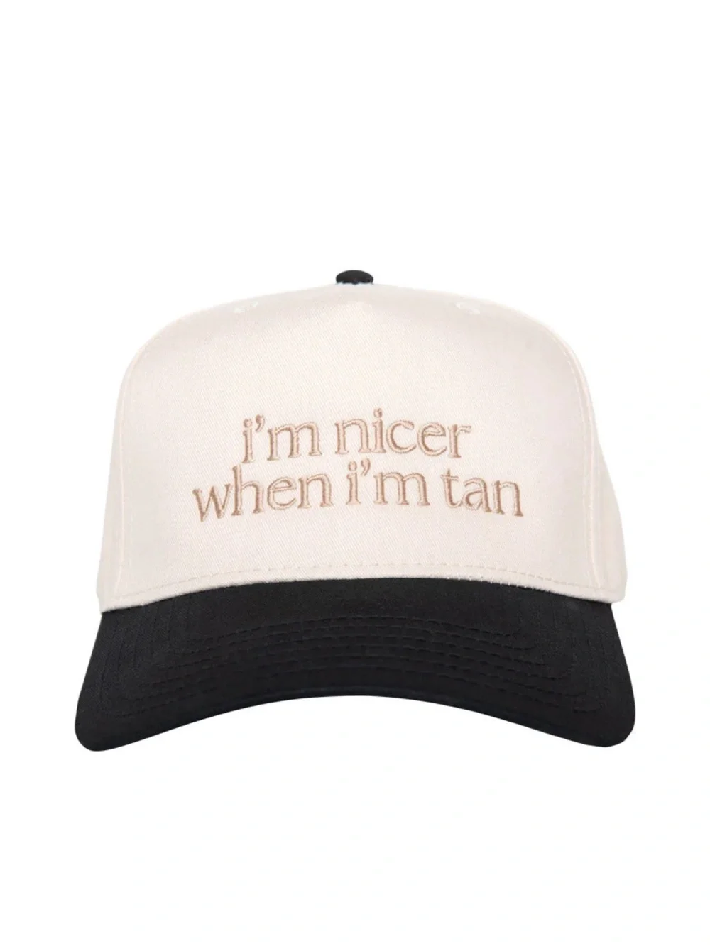 New! Katydid “I'm Nicer When I'm Tan” Funny Two-Toned Vintage Trucker Hat